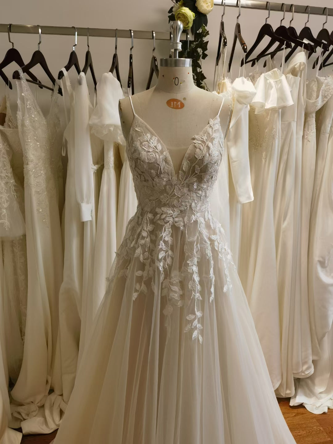  embroidered wedding gown intricate design