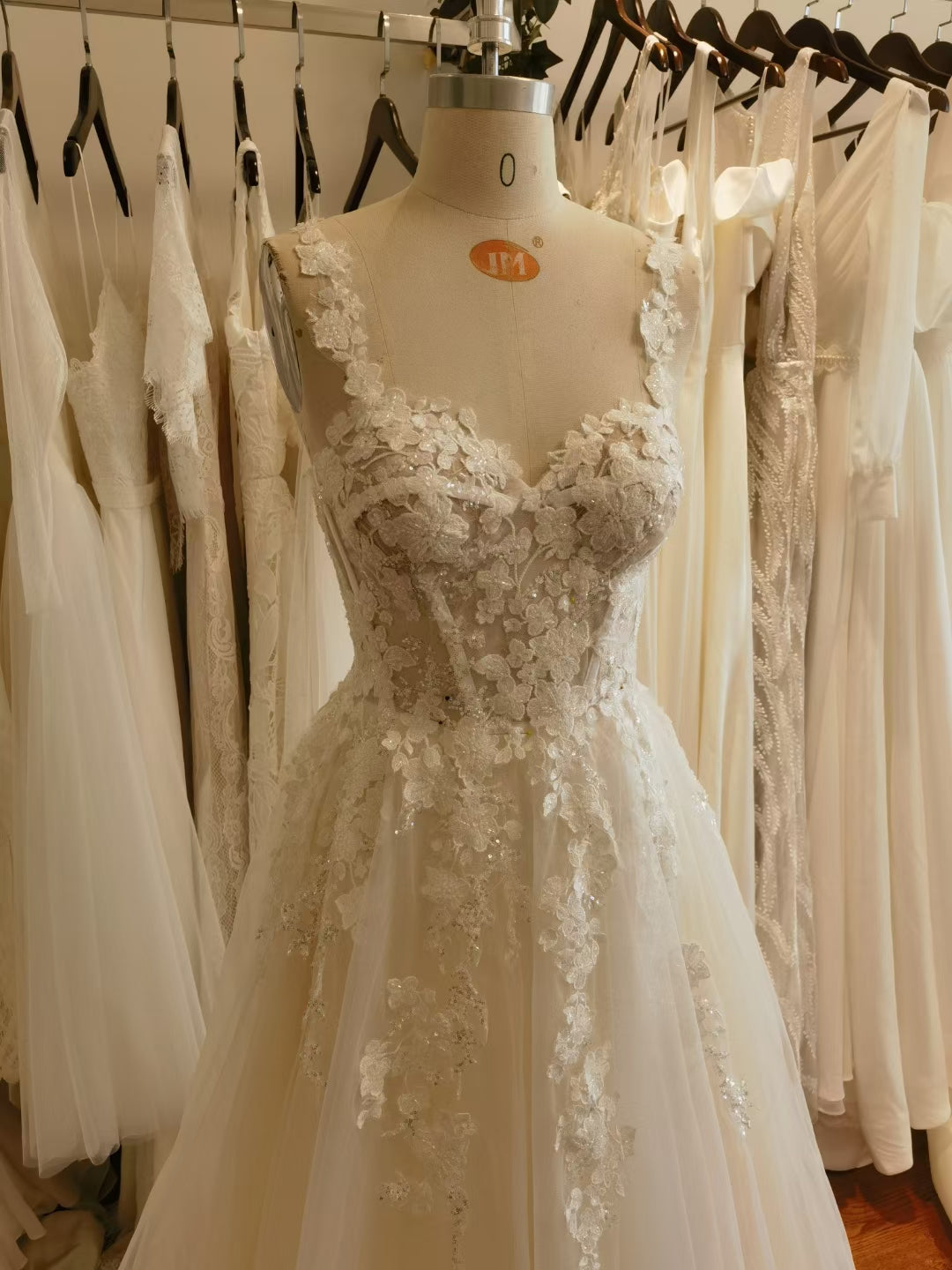  embroidered wedding gown intricate design