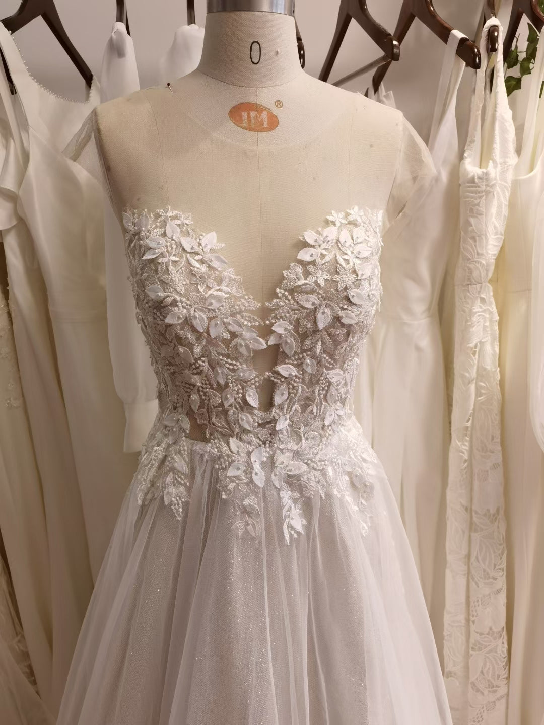 fancy bridal gown